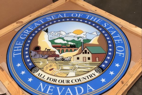Glass Panel - Nevada State Seal